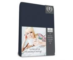 Bed-Fashion Spannbetttuch, Jersey, Marineblau, Einzelbett, 80 x 200 cm