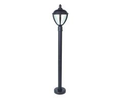 Eco Light Moderne LED Wegeleuchte Unitefür Außenbereich, Höhe 98,5 cm, LED, 6,5 W, schwarz 12603 H4 BL