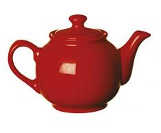 Excelsa Trendy Teekanne aus Keramik, Maße: 12 x 21 x 12 cm. 12x21x12 cm rot