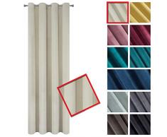 Eurofirany Vorhang, Polyester, Beige, 140x250 cm