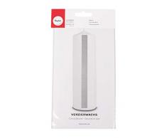 Rayher 3103722 Verzierwachs, silber, 2 Verzierwachsplatten 20 x 10 cm, Wachsfolie zum Kerzen verzieren, Kerzenwachs, Wachsfolie
