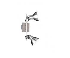 Trio Leuchten Deckenleuchte 805000230 Timber, Metall Nickel matt, Holzsockel, exkl. 2 x E14