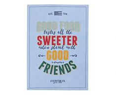 Lexington Geschirrtuch, Baumwolle, Weiß, Beige, Gelb und Blau, 70 x 50 x 0,2 cm