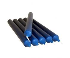 PACK VON 10 BUNTEN NICHT TROPFEN ABENDESSEN KERZEN FÜR WENIGER PREIS - VERFÜGBAR IN PURPUR, GRÜN, BLAU, ROSA, ORANGE, WEISS UND ROT (BLAU)