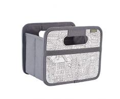 meori Faltbox Mini DIY Malen/Stadt 16,5x12,5x14cm Stadt Motiv zum Ausmalen Buntstifte Geschenkbox Do it Yourself Wohnen Arbeit Kreativ