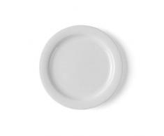 Holst Porzellan FT 119 Schmalfahne Teller flach 19 cm Karina, weiß, 18.5 x 18.5 x 2.3 cm, 6 Einheiten