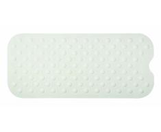 Spirella Duschmatte Anti Rutsch Matte Circola antibakteriell rutschfest waschbar 90x40cm Naturkautschuk PVC Frei Weiß