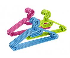 Wenko Kleiderbügel Easy Bügel, 10er Set, 40,5 x 21 x 0,7 cm, sortiert