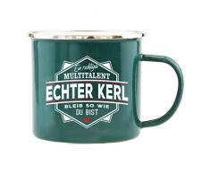 History & Heraldry Echter Kerl Emaille Becher, Echter Kerl, Mehrfarbig