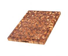 Teakhaus Schneidebrett 61x46x3,8cm, Holz, braun, 45x20x15 cm