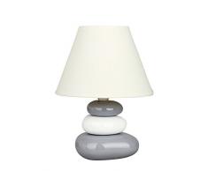 Rabalux 4948 Salem, Tischleuchte, Weiß-Grau