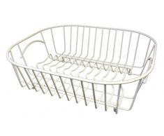 Delfinware Abtropfkorb, Spülbecken, Weiß