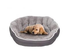 Sogni E Capricci Bett für Hunde und Katzen, Silber, 59 x 53 x 18 cm