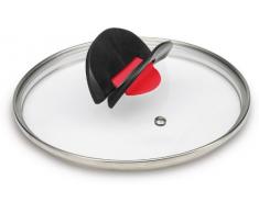 Ballarini Click & Cook Glasdeckel 28 cm 814F02.28 aus Glas mit einklappbaren Griffen Made in Italy