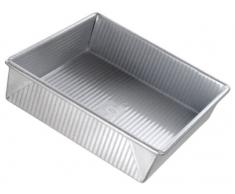 USA Pan Bakeware Quadratische Kuchenform, Antihaftbeschichtung, Schnellverschluss-Beschichtung Quadratische Pfanne, 22,9 cm (9 Zoll) 9-Inch Square Baker Aus aluminiertem Stahl