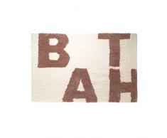 Sealskin Badteppich Littera, Farbe: Elfenbein, 60 x 90 cm