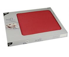 Papstar, 100 Tischsets, stoffähnlich, Vlies soft selection 30 cm x 40 cm rot, #82321