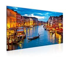 Bilder Venedig Italien Wandbild Vlies - Leinwand Bild XXL Format Wandbilder Wohnzimmer Wohnung Deko Kunstdrucke Blau 1 Teilig - MADE IN GERMANY - Fertig zum Aufhängen 604312a