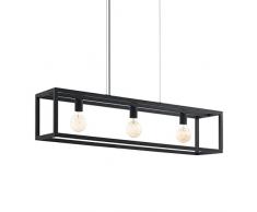 EGLO ELSWICK Hängeleuchte Stahl 60 W, schwarz