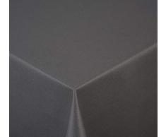 Venilia Tischdecke Tischwäsche pflegeleicht flüssigkeitsundurchlässig Rund, Leinen Anthrazit, 160 x 160 cm