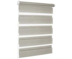 ROLLMAXXX Duo-rollo Doppelrollo Klemmfix ohne Bohren (120 x 150 cm, Grau)