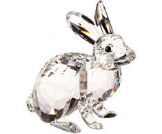 Swarovski Hase Figur, Kristall, Transparent, 5.1 x 4.9 x 3 cm