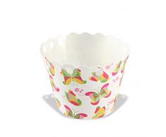 Dr. Oetker Muffin-Wrapper Schmetterlinge, Cupcake Papierförmchen, Backformen für kleine Kuchen (Farbe: Bunt), Menge: 12 Stück