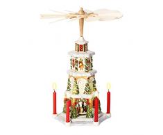 Villeroy & Boch Christmas Toys Memory Weihnachtspyramide, Porzellan, Weiß/Rot