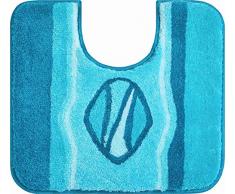 Grund Badteppich, 100% Polyacryl, Ultrasoft, anthrazit, türkis, 55 x 50 cm