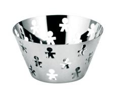 Alessi | Girotondo AKK05 - Design Obstschale mit Lochverzierung, Edelstahl 18/10, poliert