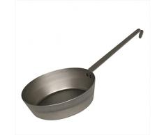 Riess 0627-023 Eisenpfanne, rund, Durchmesser 20 cm, Schwarz