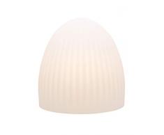 8 seasons design | Designerleuchte Shining Cage (E27, 39 cm, Ø 37 cm, Designdeko, Leuchte für innen & außen, Garten, Terrasse, Balkon, Wohnzimmer, Esszimmer, Loft, Büro) weiß