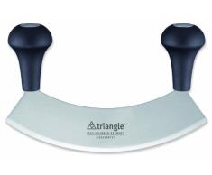 triangle 41 231 23 02 Wiegemesser 23 cm, einschneidig, gehärtet i.K., Mezzaluna, Pizzamesser, Kräutermesser, Pizzaschneider, Edelstahlmesser, Käsemesser, Kräutermesser,