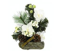 Orchidee auf Stein, 25 cm