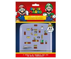 Unbekannt Super Mario MS65081 Set mit 23 Magneten, Mehrfarbig, 18 x 24 x 0, 3 cm