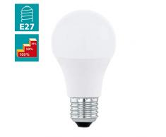 EGLO LED E27 dimmbar in Stufen, Glühbirne, LED Lampe, 10 Watt (entspricht 60 Watt), 806 Lumen, E27 LED warmweiß, 3000 Kelvin, LED Leuchtmittel, Glühlampe A60, Ø 6 cm