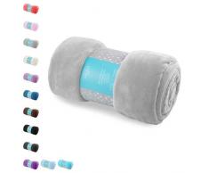 AmeliaHome 39144 Kuscheldecke 170x210 cm stahl Decke Microfaser Mikrofaserdecke Fleecedecke Wohndecke Fleece weich sanft kuschelig grau anthrazit grey anthracite Tyler Collection