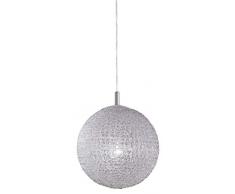 Wofi Pendelleuchte, 1-flammig, ø 30 cm, Abhängung 150 cm, nickel-matt 626401640300