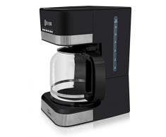 Sytech Elektronische Kaffeemaschine mit Timer-Funktion, Schwarz, 15 Tassen - 1,8L