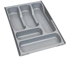 Curver flexibler (30 bis 50 cm) Besteckeinsatz Besteckkasten silber Kunststoff