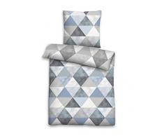 biberna 0004255 Feinbiber Deluxe Bettwäsche Garnitur mit Kopfkissenbezug (Baumwolle) 1x 135x200 cm + 1x 80x80 cm, cyclam