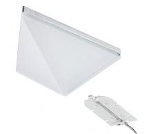 Paulmann 935.84 Möbel ABL Set Kite dreieckig LED 2x6,2W 149x143mm Alu gebürstet 93584 Spot Aufbaustrahler Unterbauleuchte für Oberschrank