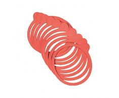Axentia Weck Einmachgummi für Weckgläser, Silikon, Rot, 1 x 1 x 1 cm