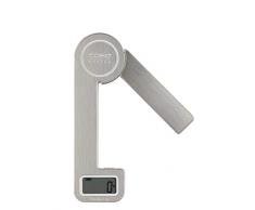 CASO Kitchen Ecostyle - Design Küchenwaage, digitale Küchenwaage mit kinetischer Energie, keine Batterien notwendig, bis 5kg in 1 g-Schritten, besonders flach, Edelstahl