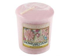 YANKEE CANDLE Samplers Votivkerzen, Kerzen, Snowflake Cookie, 4.6 x 4.8 x 1 cm