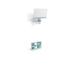 Steinel Eckwand-Set mit LED-Strahler XLED Home 2 silber und passendem Eckwandhalter, voll schwenkbares Flutlicht, 14.8 W