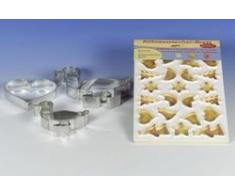 Städter Ausstechform, Weißblech, Silber, 13 x 3 cm