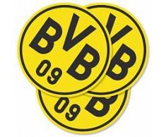 Borussia Dortmund BVB Bierdeckel, Pappe, Schwarz/gelb, cm, 5 x 5 x 2 cm, 50 Einheiten