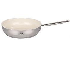 ELO Pure Bratpfanne Rubin 28 cm, Aluminium, Silber, 2-Einheiten