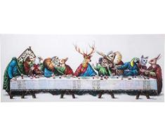 Kare 36689 Design Bild Touched Last Supper, XXL Leinwandbild auf Keilrahmen, Riesen Gemälde, Motiv: letztes Abendmahl, handgefertigtes Ölbild, (H/B/T) 100x240x4cm